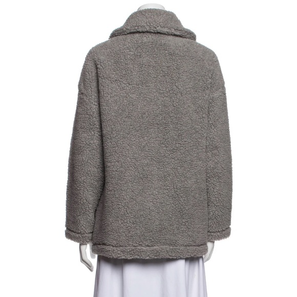 Gray teddy coat - Picture 4 of 4